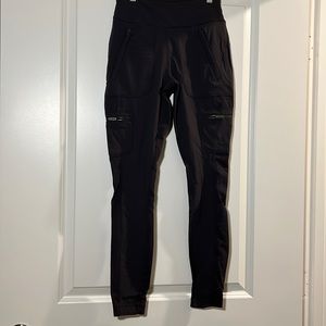 Athleta Gray Zippered Leggings